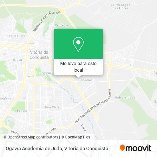 Ogawa Academia de Judô mapa