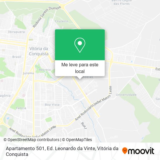 Apartamento 501, Ed. Leonardo da Vinte mapa