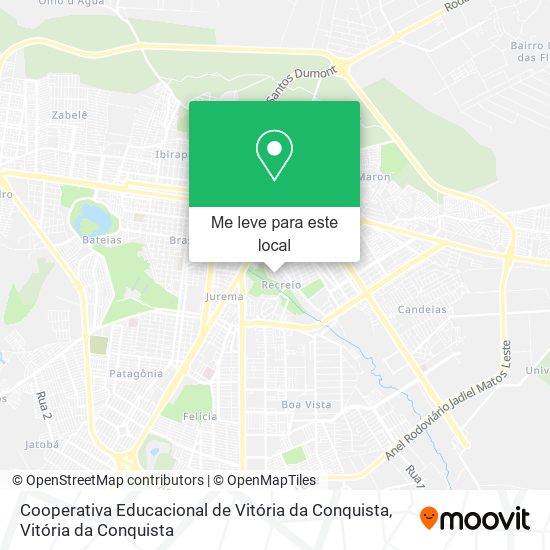 Cooperativa Educacional de Vitória da Conquista mapa