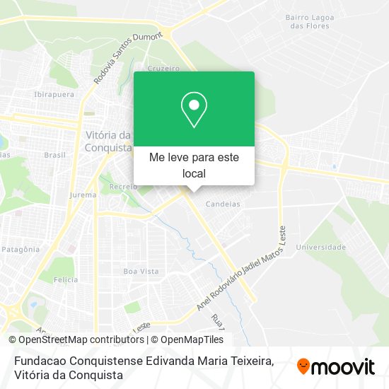 Fundacao Conquistense Edivanda Maria Teixeira mapa