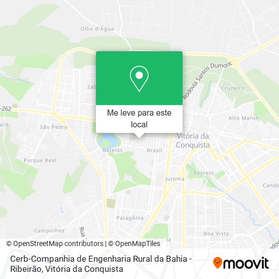 Cerb-Companhia de Engenharia Rural da Bahia - Ribeirão mapa