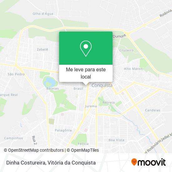 Dinha Costureira mapa