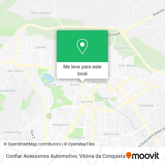 Confiar Acessorios Automotivo mapa
