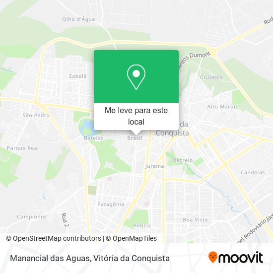 Manancial das Aguas mapa