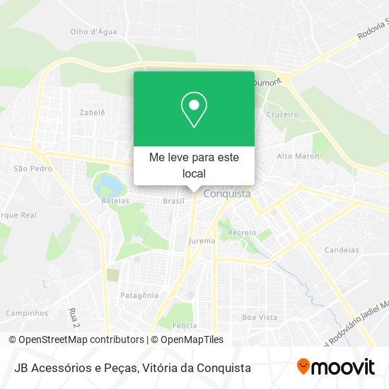 JB Acessórios e Peças mapa