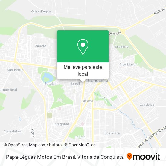 Papa-Léguas Motos Em Brasil mapa
