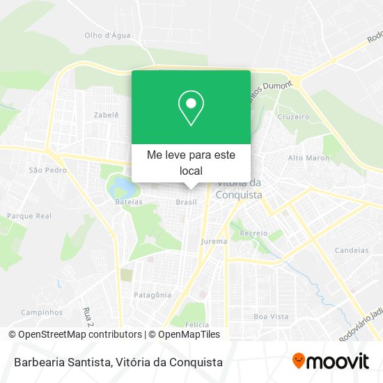 Barbearia Santista mapa
