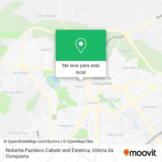 Roberta Pacheco Cabelo and Estetica mapa