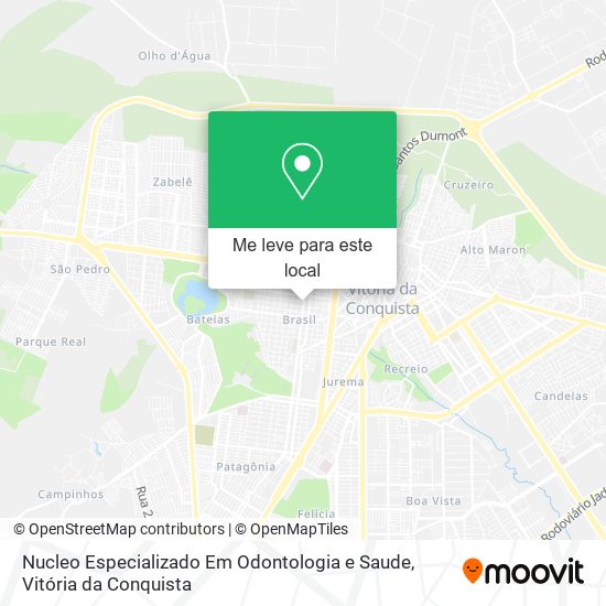 Nucleo Especializado Em Odontologia e Saude mapa