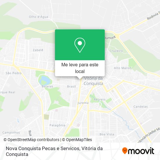 Nova Conquista Pecas e Servicos mapa