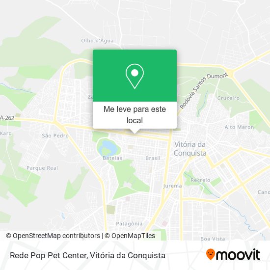 Rede Pop Pet Center mapa