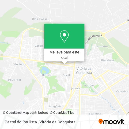 Pastel do Paulista. mapa