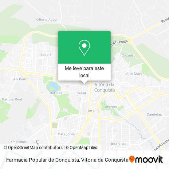 Farmacia Popular de Conquista mapa