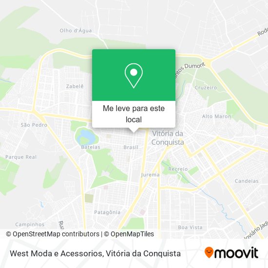 West Moda e Acessorios mapa