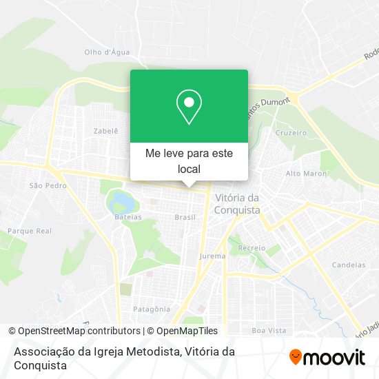 Associação da Igreja Metodista mapa