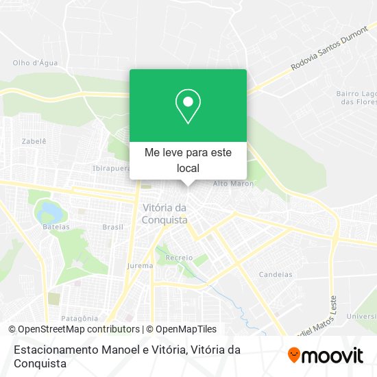 Estacionamento Manoel e Vitória mapa