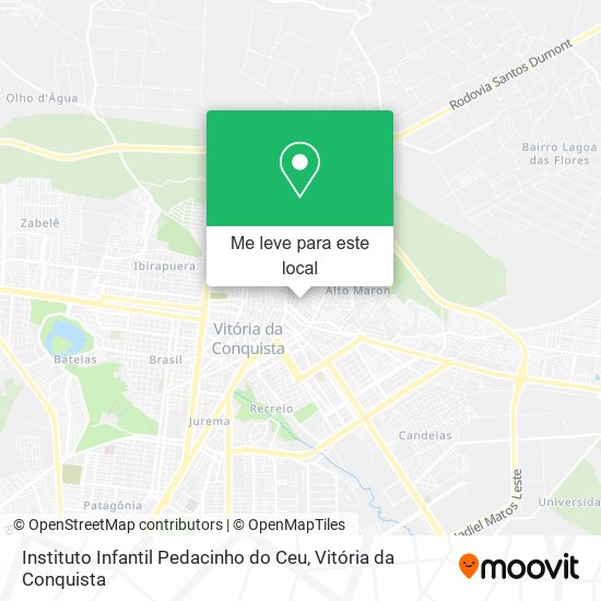 Instituto Infantil Pedacinho do Ceu mapa