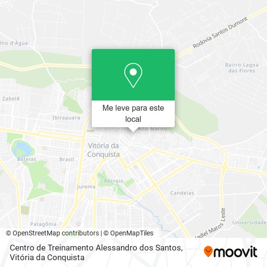 Centro de Treinamento Alessandro dos Santos mapa