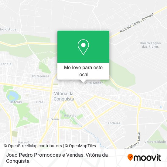 Joao Pedro Promocoes e Vendas mapa