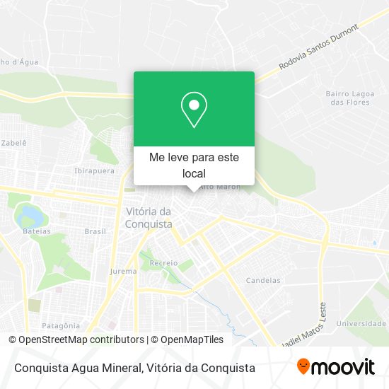Conquista Agua Mineral mapa