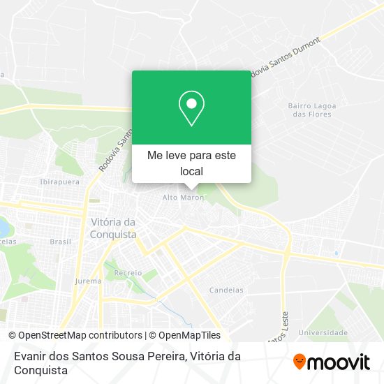 Evanir dos Santos Sousa Pereira mapa