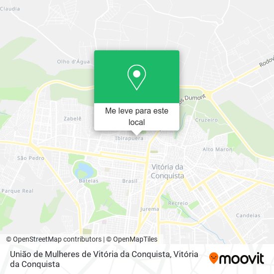 União de Mulheres de Vitória da Conquista mapa