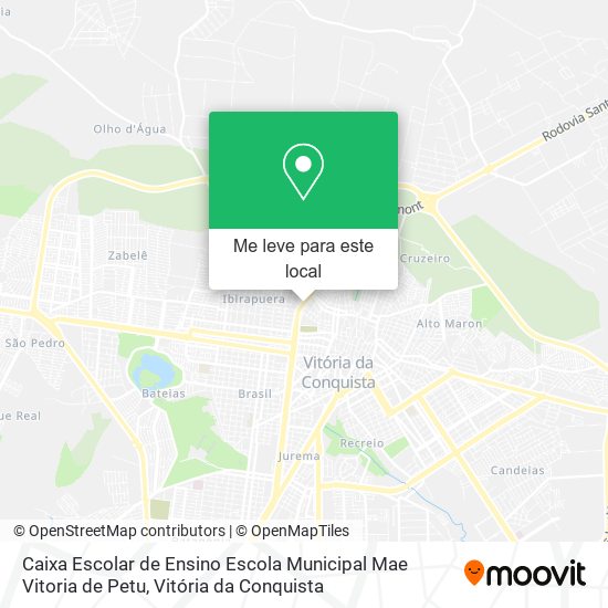 Caixa Escolar de Ensino Escola Municipal Mae Vitoria de Petu mapa