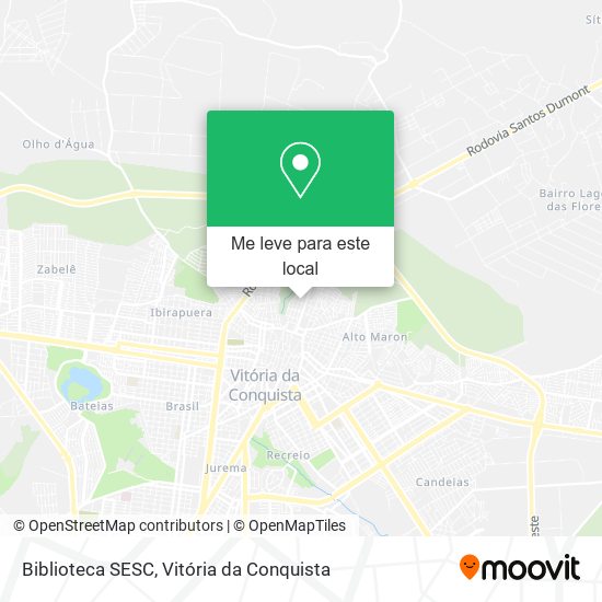 Biblioteca SESC mapa