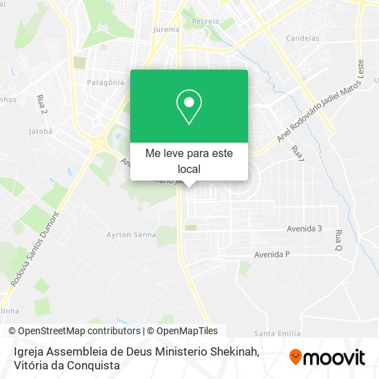 Igreja Assembleia de Deus Ministerio Shekinah mapa