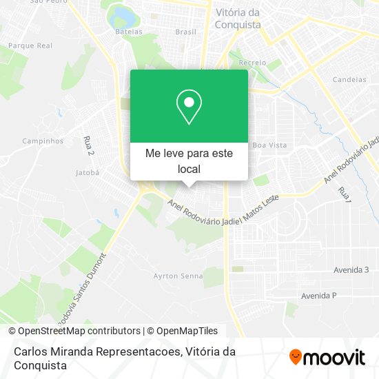 Carlos Miranda Representacoes mapa