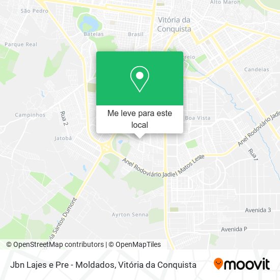Jbn Lajes e Pre - Moldados mapa