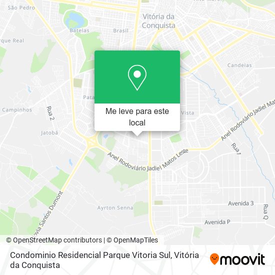 Condominio Residencial Parque Vitoria Sul mapa