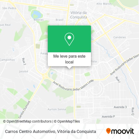 Carros Centro Automotivo mapa