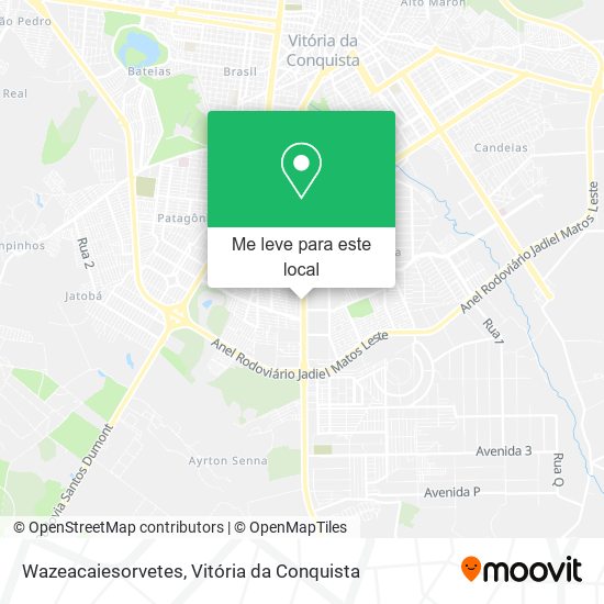 Wazeacaiesorvetes mapa