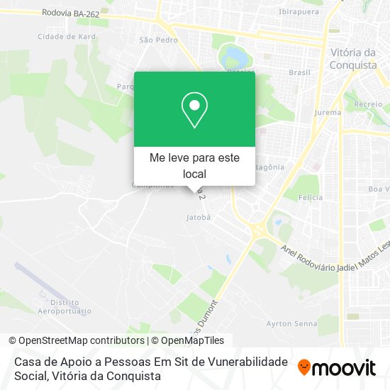 Casa de Apoio a Pessoas Em Sit de Vunerabilidade Social mapa