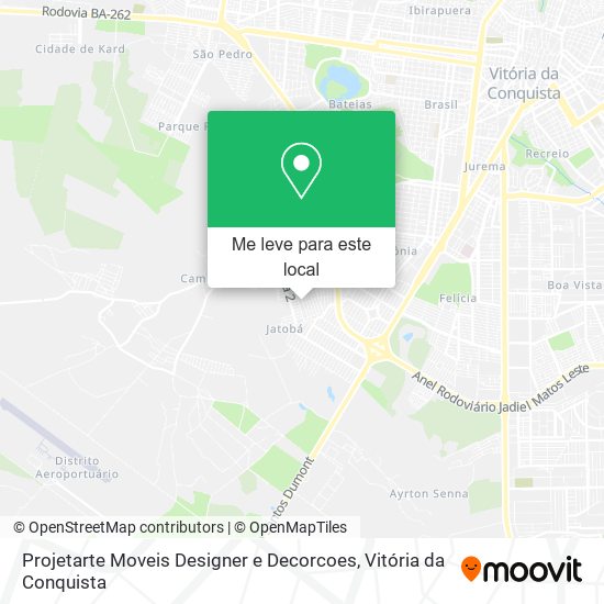Projetarte Moveis Designer e Decorcoes mapa