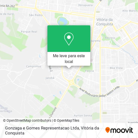 Gonzaga e Gomes Representacao Ltda mapa