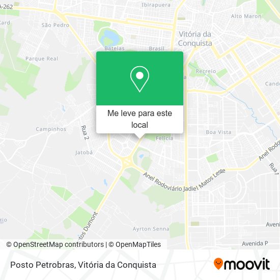 Posto Petrobras mapa