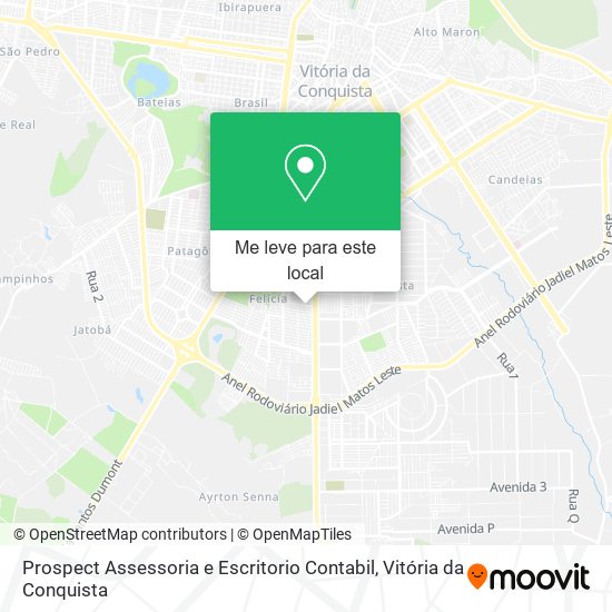 Prospect Assessoria e Escritorio Contabil mapa