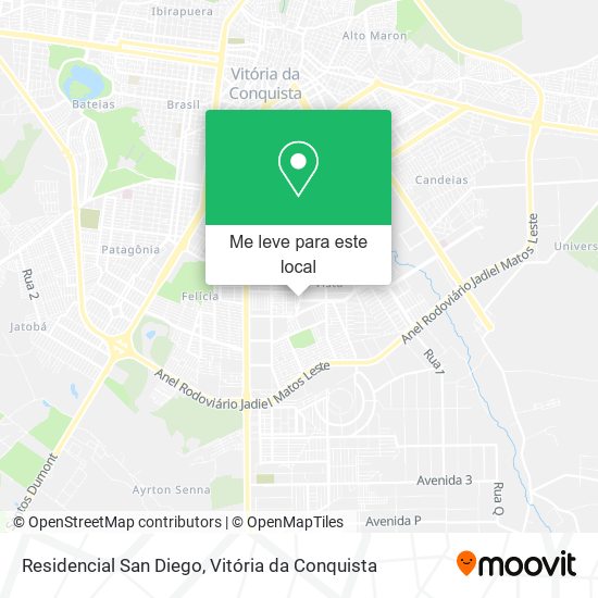 Residencial San Diego mapa