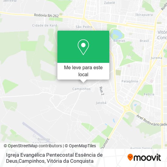 Igreja Evangélica Pentecostal Essência de Deus,Campinhos mapa