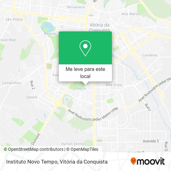 Instituto Novo Tempo mapa