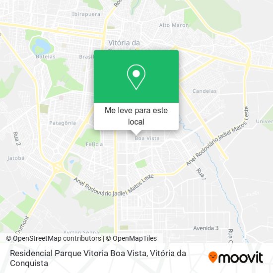 Residencial Parque Vitoria Boa Vista mapa