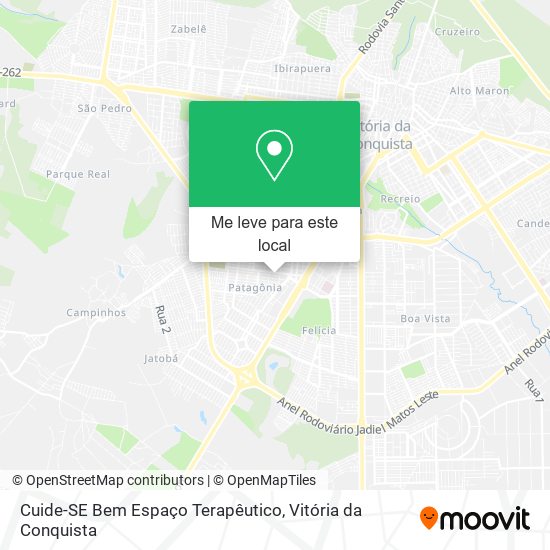 Cuide-SE Bem Espaço Terapêutico mapa