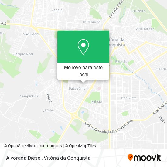 Alvorada Diesel mapa