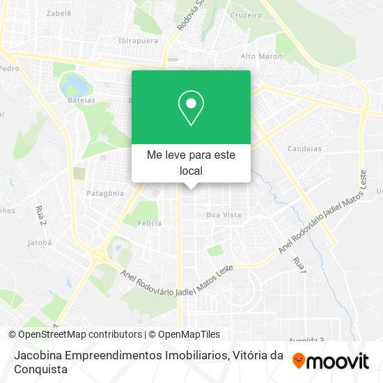 Jacobina Empreendimentos Imobiliarios mapa