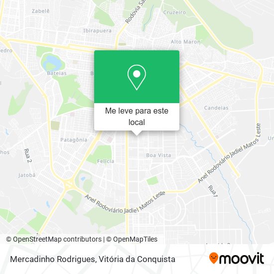 Mercadinho Rodrigues mapa