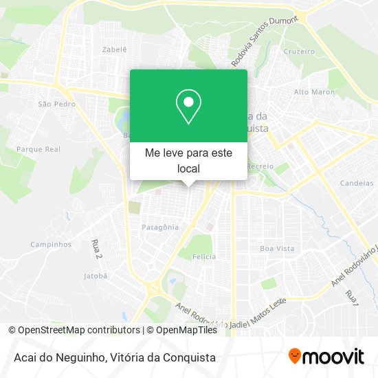 Acai do Neguinho mapa