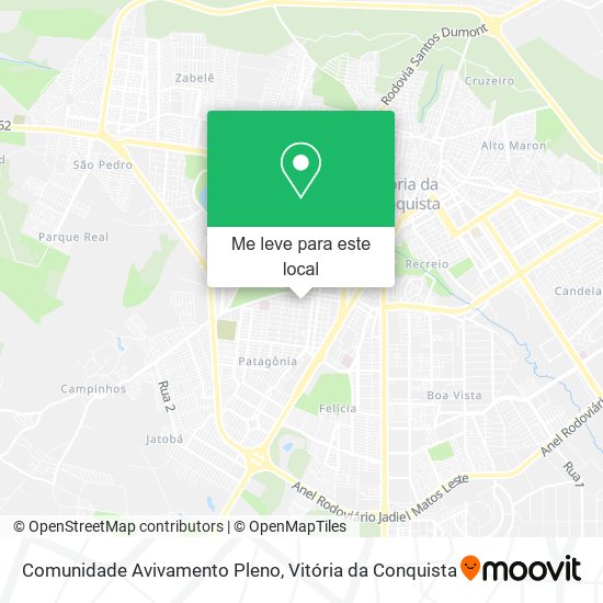 Comunidade Avivamento Pleno mapa