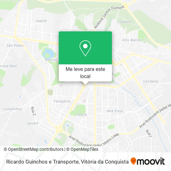 Ricardo Guinchos e Transporte mapa
